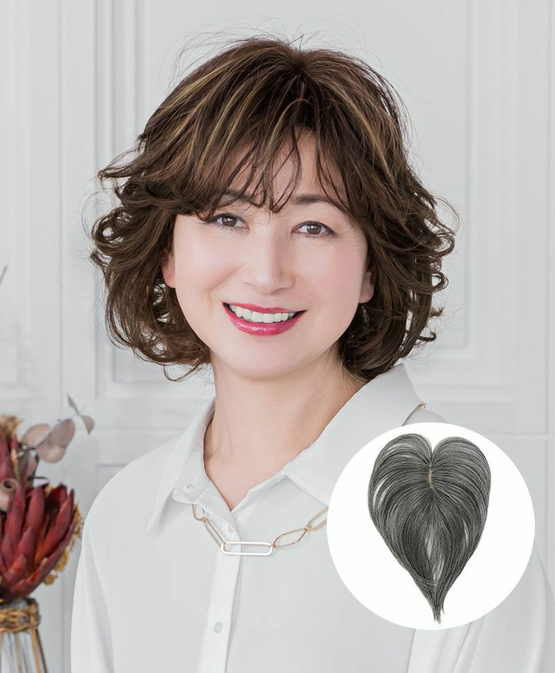 耐熱白髪かくしウィッグ【分け目タイプ】ST-005 | ウィッグのプリシラ