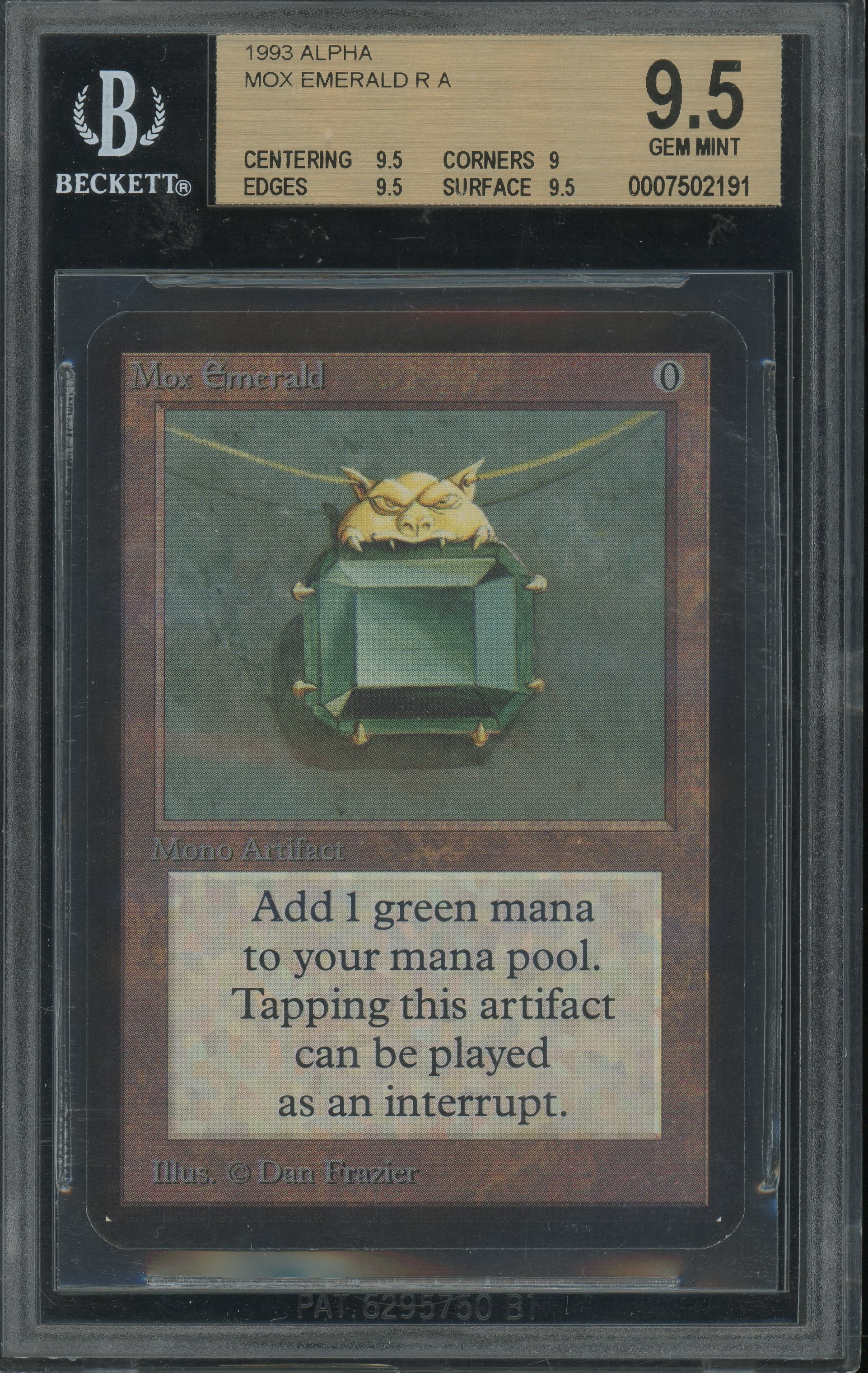 Mox Emerald - Alpha BGS 9.5 - 7502191 – Pristine Collectibles