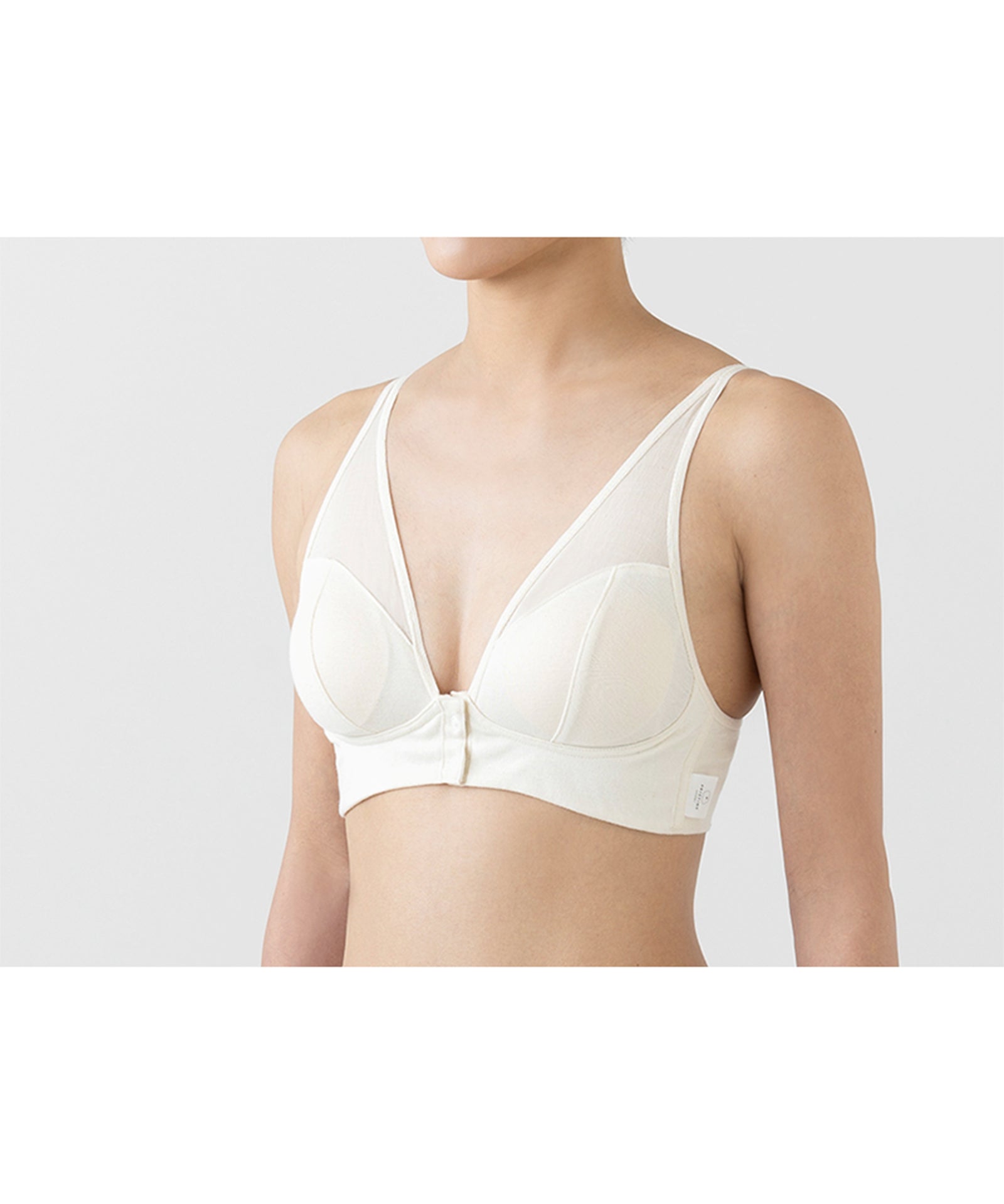 切替フロントホックブラ / オーガニックコットン – PRISTINE