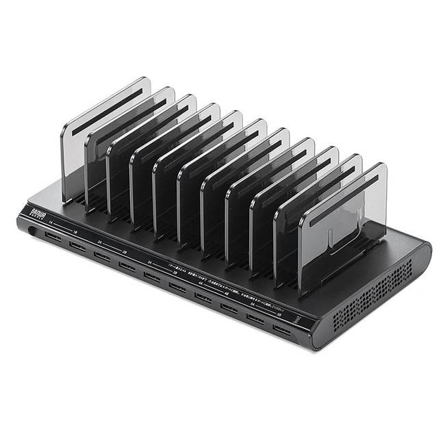 家族の機器をまとめて充電！USB 10ポート搭載の充電ステーションを6月