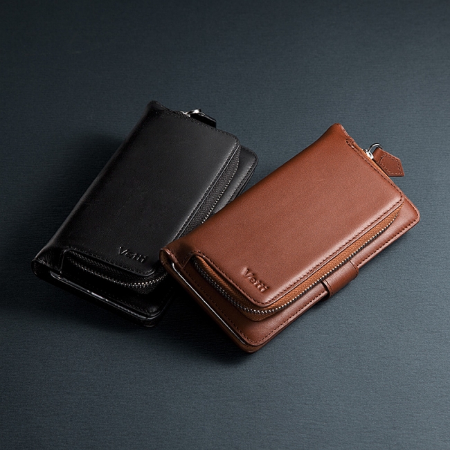 ケースと財布これひとつで。本皮素材のiPhone 6s・6s Plus用手帳型