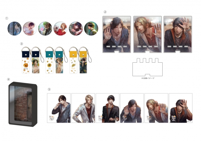 囚われのパルマ アオイ 缶バッジ セット カプコンカフェ 3周年 囚われ