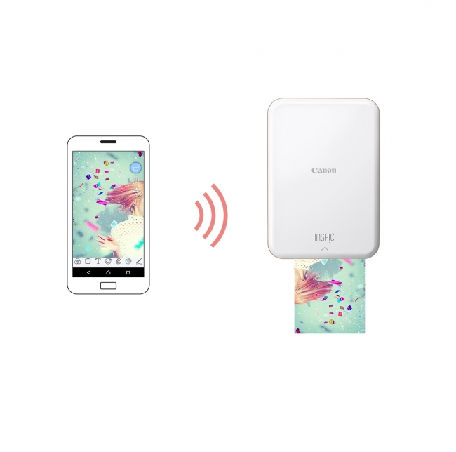 手軽にプリントを楽しめるスマホ専用ミニフォトプリンター“iNSPiC PV