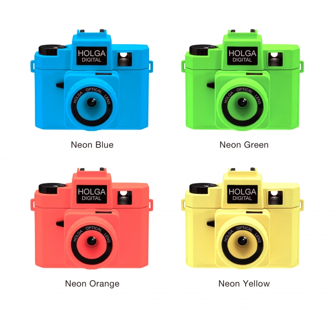 早くも販売数20,000台超え! 大人気「Holga Digital」が新色ネオン