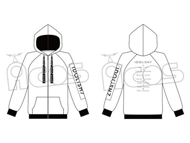 ACOS(アコス)より「アイドリッシュセブン」グループイメージパーカーが