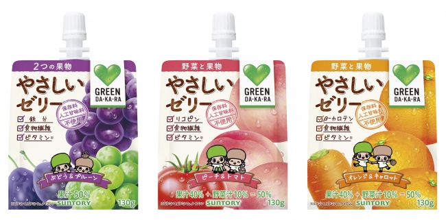 野菜や果物でつくられた、カラダにやさしいゼリー飲料「GREEN
