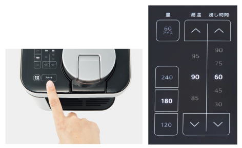 業界初※ 蒸気プレス方式「Tiger Press」で豆本来のおいしさを抽出