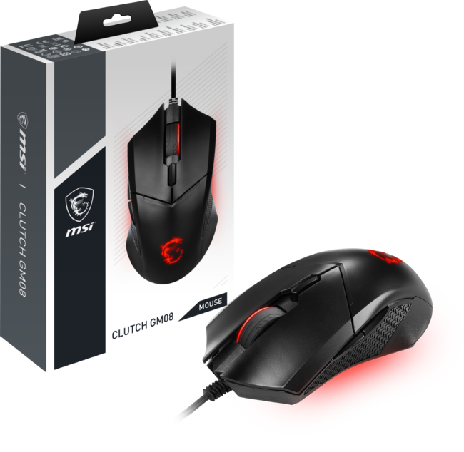 MSI、高コスパゲーミングマウス「CLUTCH GM08 GAMING MOUSE」と、MSI初