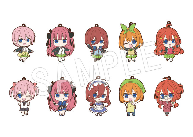 五等分の花嫁∬』より「トレーディングラバーストラップ」「ナイロン