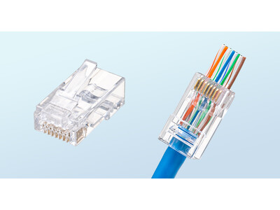 高精度なケーブルを作りやすい貫通式LANコネクタを発売 企業リリース