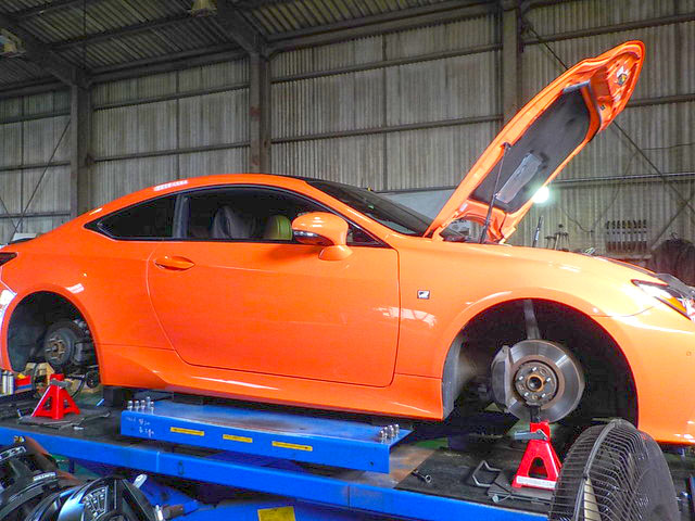 AVC10 レクサス RC RS-Rのダウンサスに交換 四輪アライメント調整