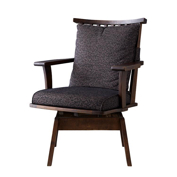 新都 アームチェア ブラウン C498KA(ブラウン): ダイニング家具