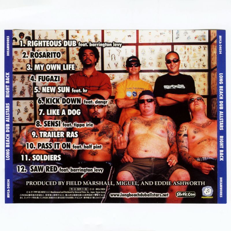 日本盤】Long Beach Dub Allstars / Right Back [JPN Org.LP+Inner