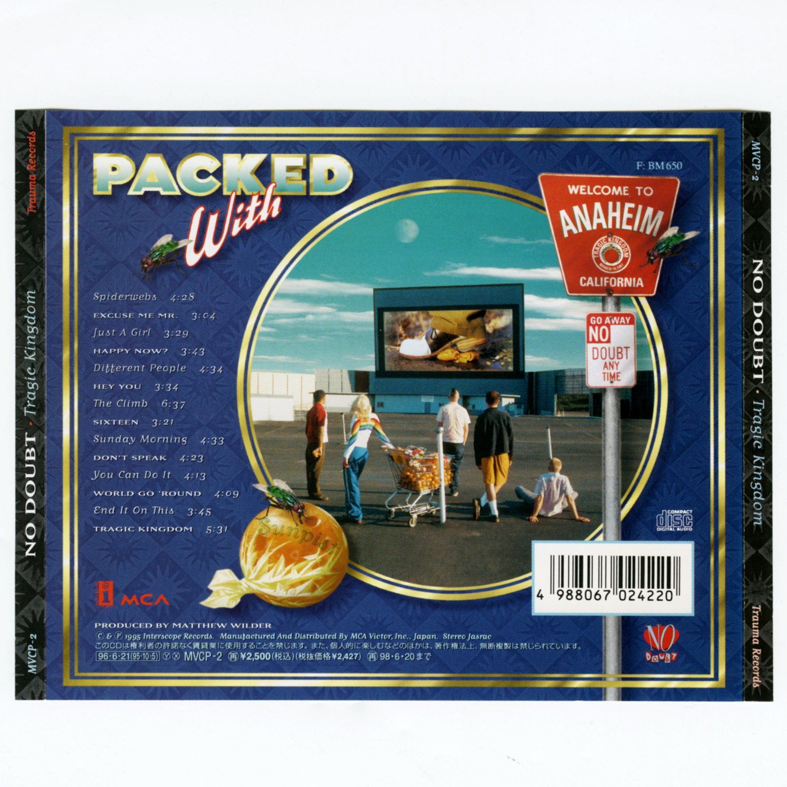 日本盤】No Doubt / Tragic Kingdom [JPN Org.LP] [CD | MCA]【新品