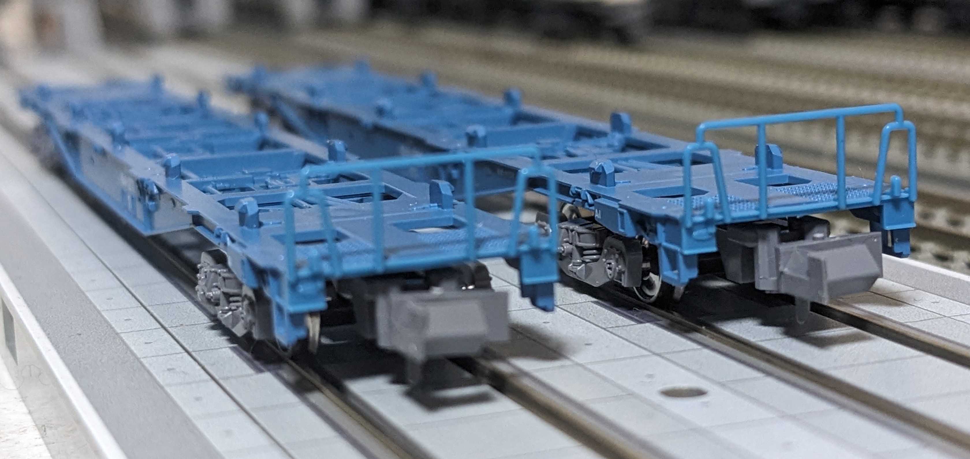 🔴入線 KATO 10-1964 ｺｷ104 (JRFﾏｰｸなし) ｺﾝﾃﾅ無積載 2両ｾｯﾄ - 竹ノ塚