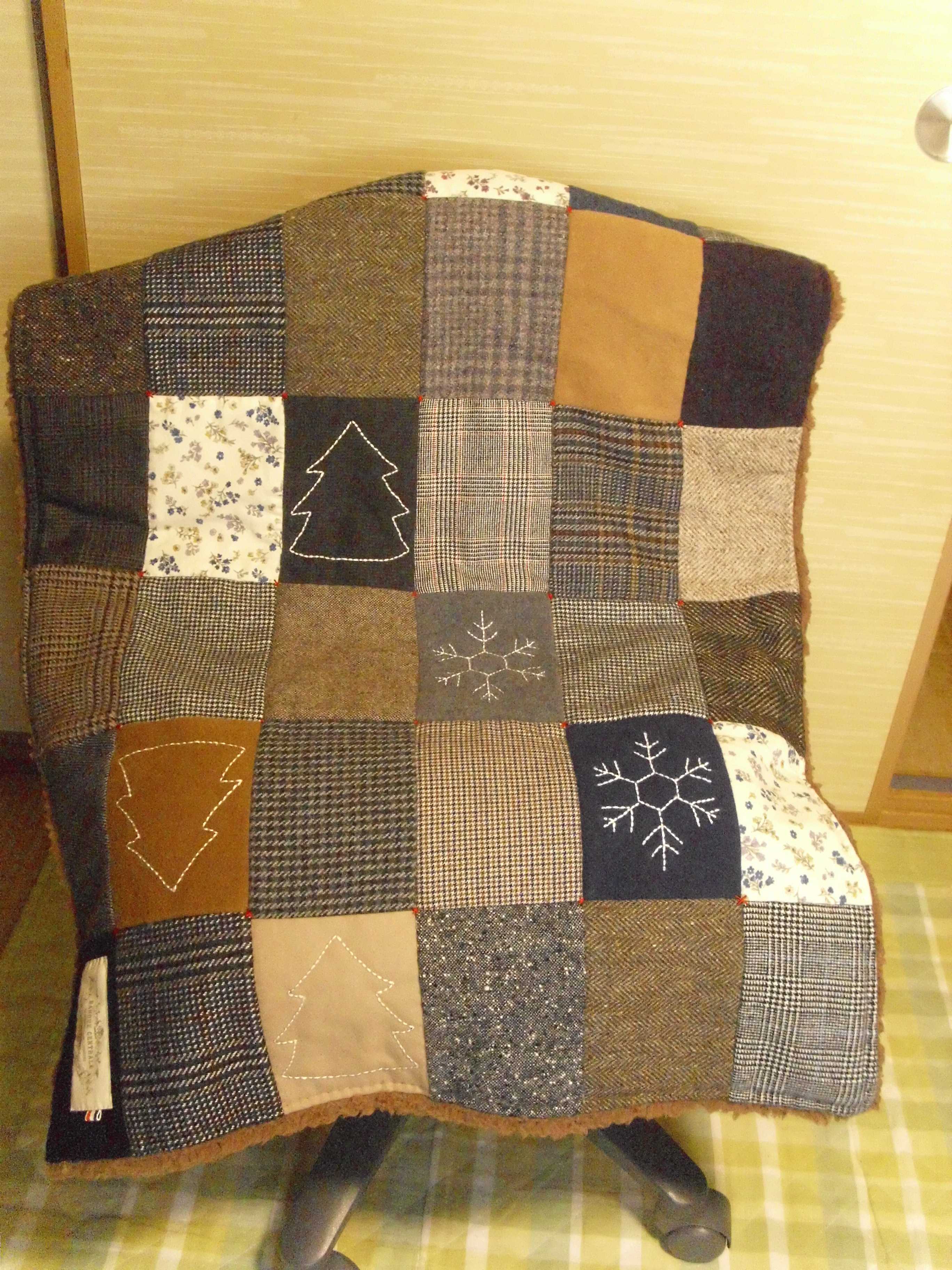 パッチワークのブランケット - warmの毎日チクチク