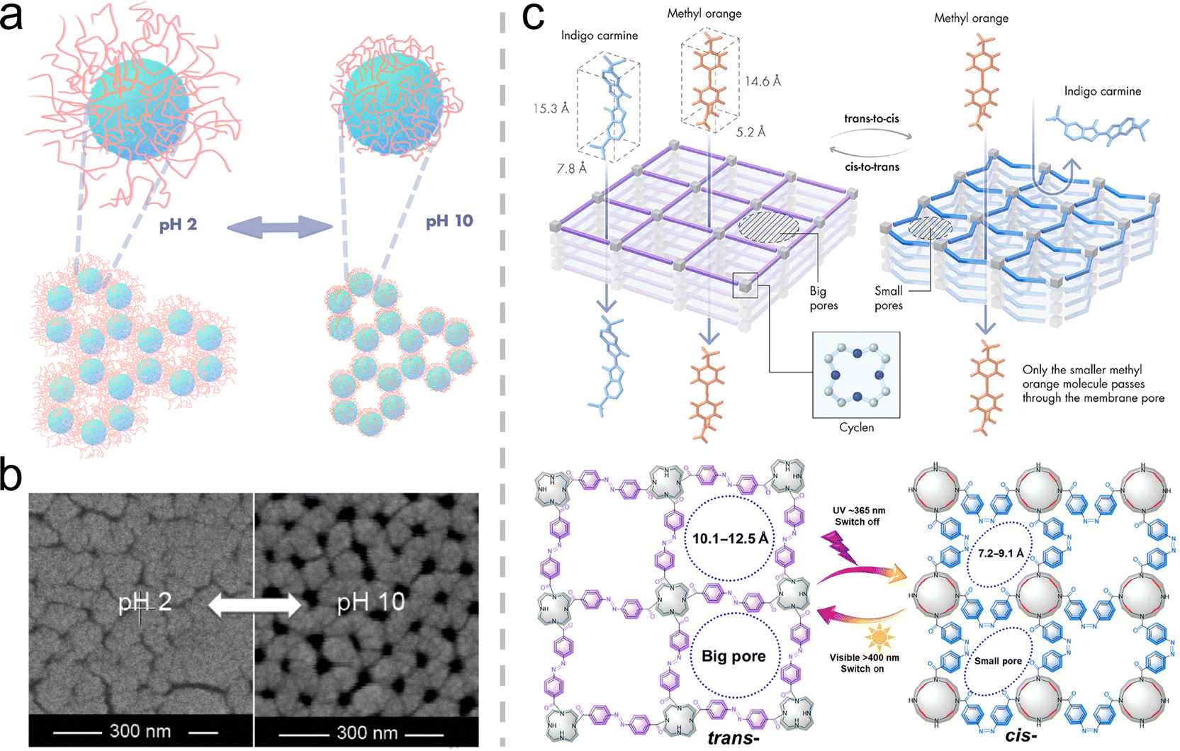 Advanced stimuli-responsive membranes for smart separation