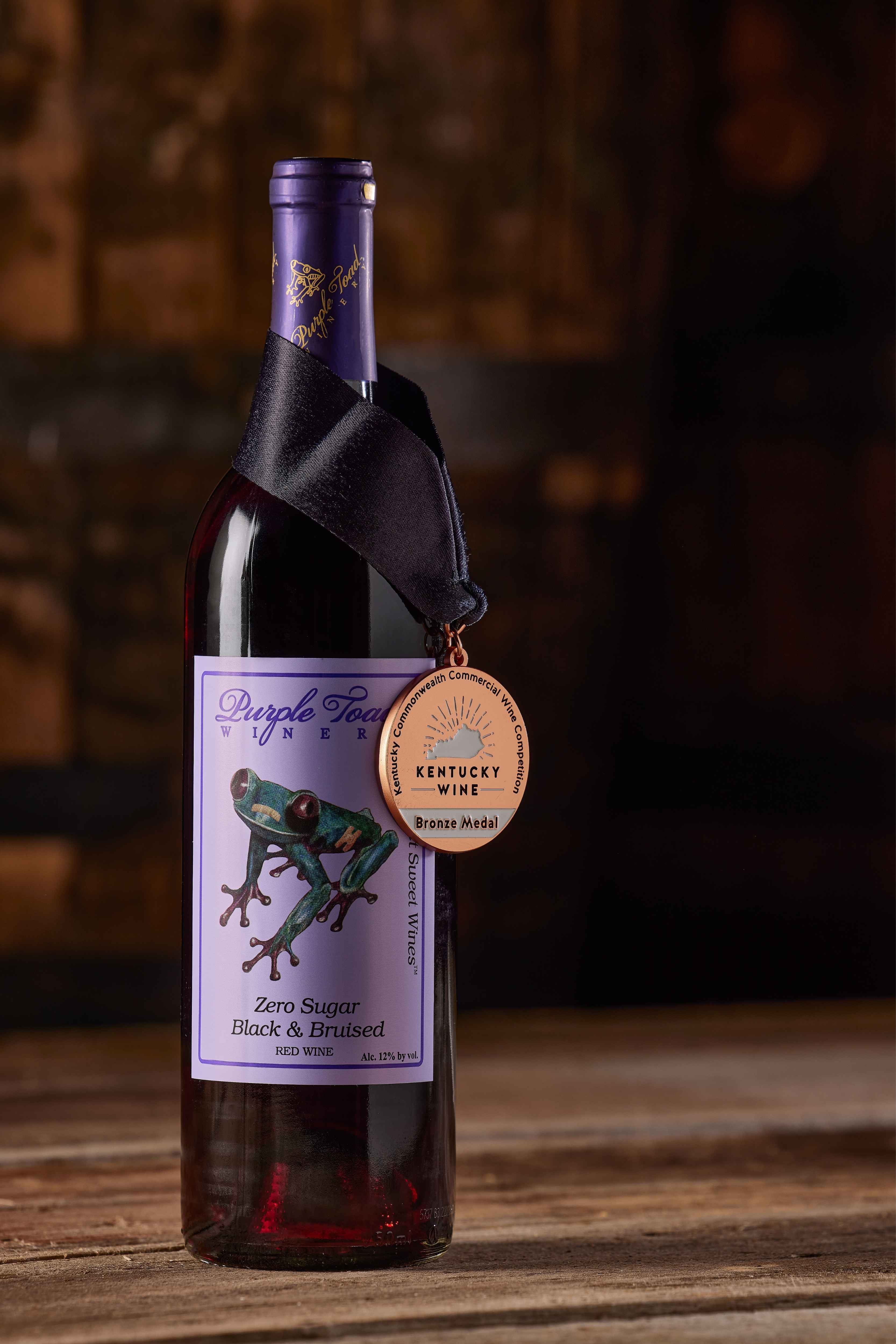 Zero Sugar Black and Bruised Wine - Purple Toad Winery - Paducah