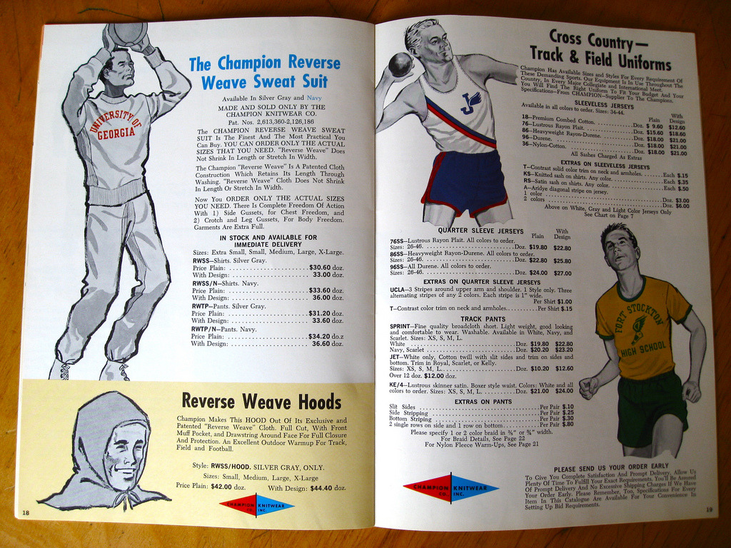Vintage 1961 catalog from Champion – Put This On