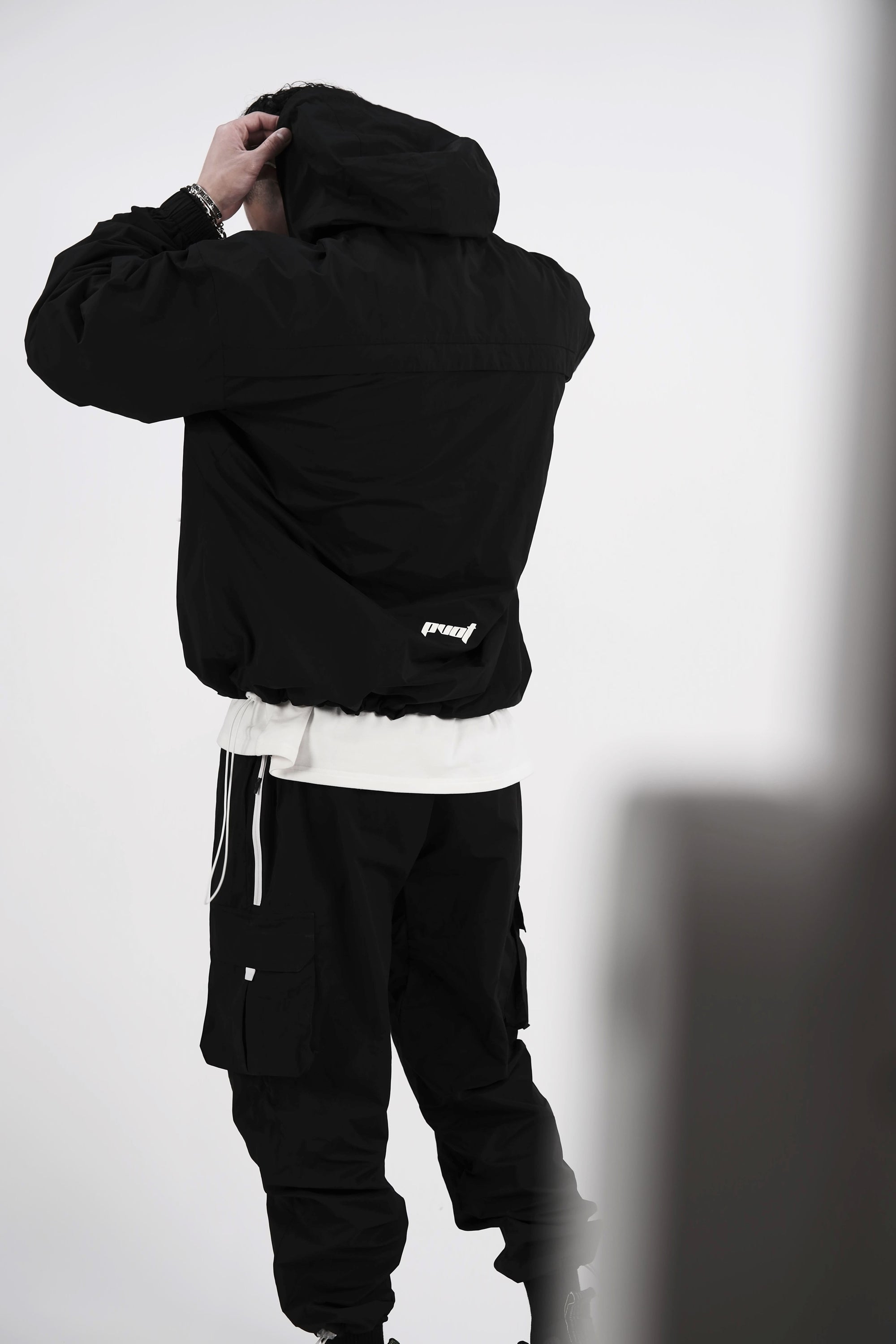 Pvot Anorak Premium Nylon Jacket (Black)