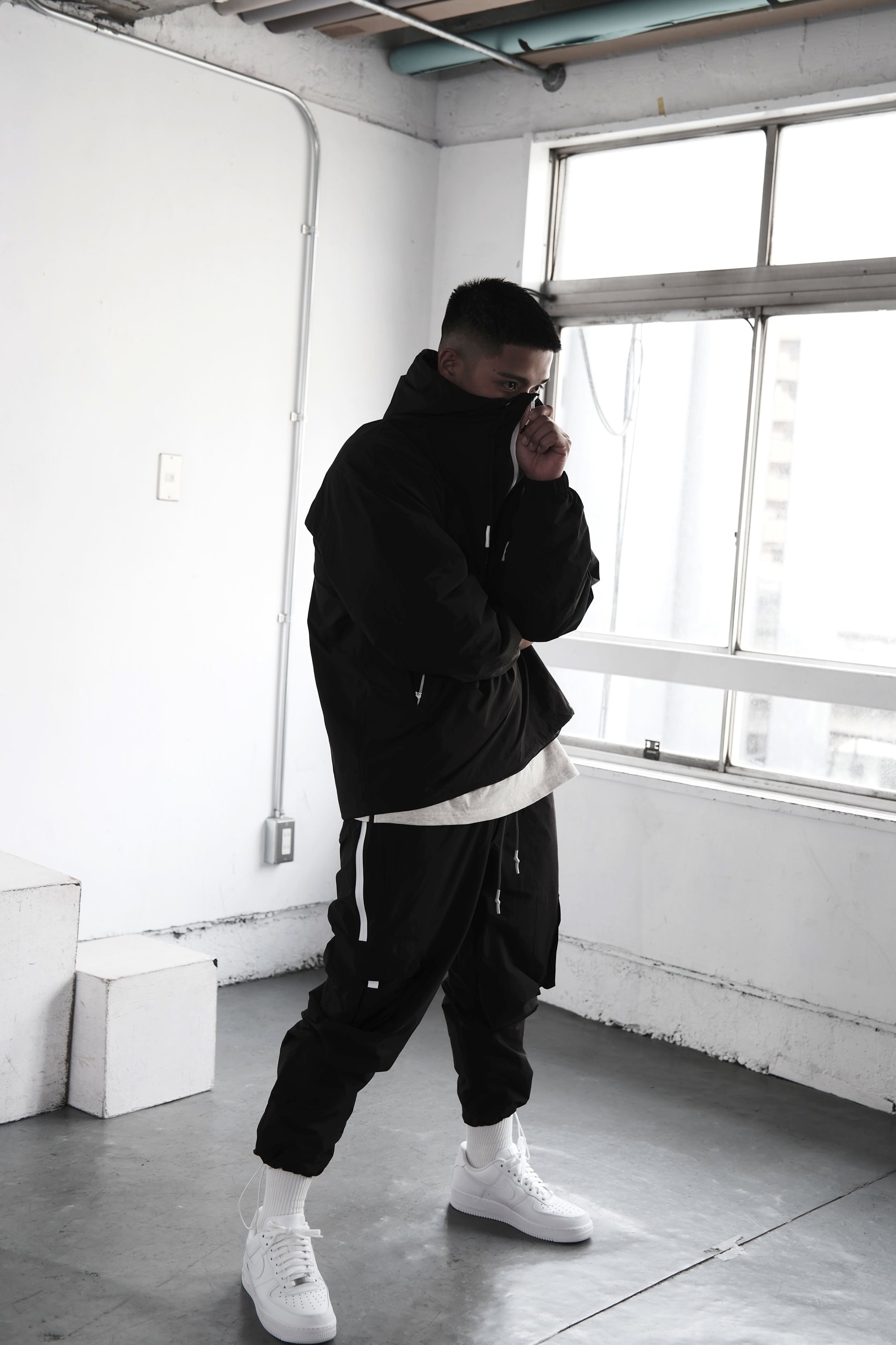 Pvot Anorak Premium Nylon Jacket (Black)