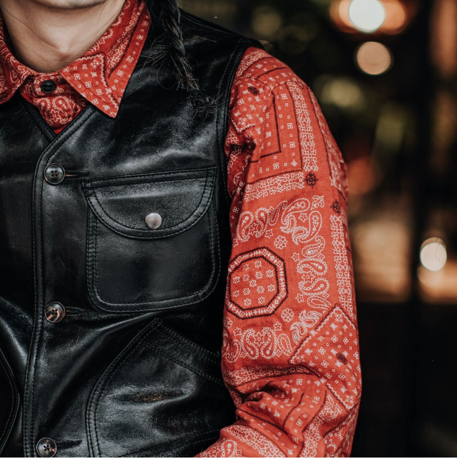 植物タンニン鞣し 茶芯ホースハイドレザー ベスト – quietman clothes