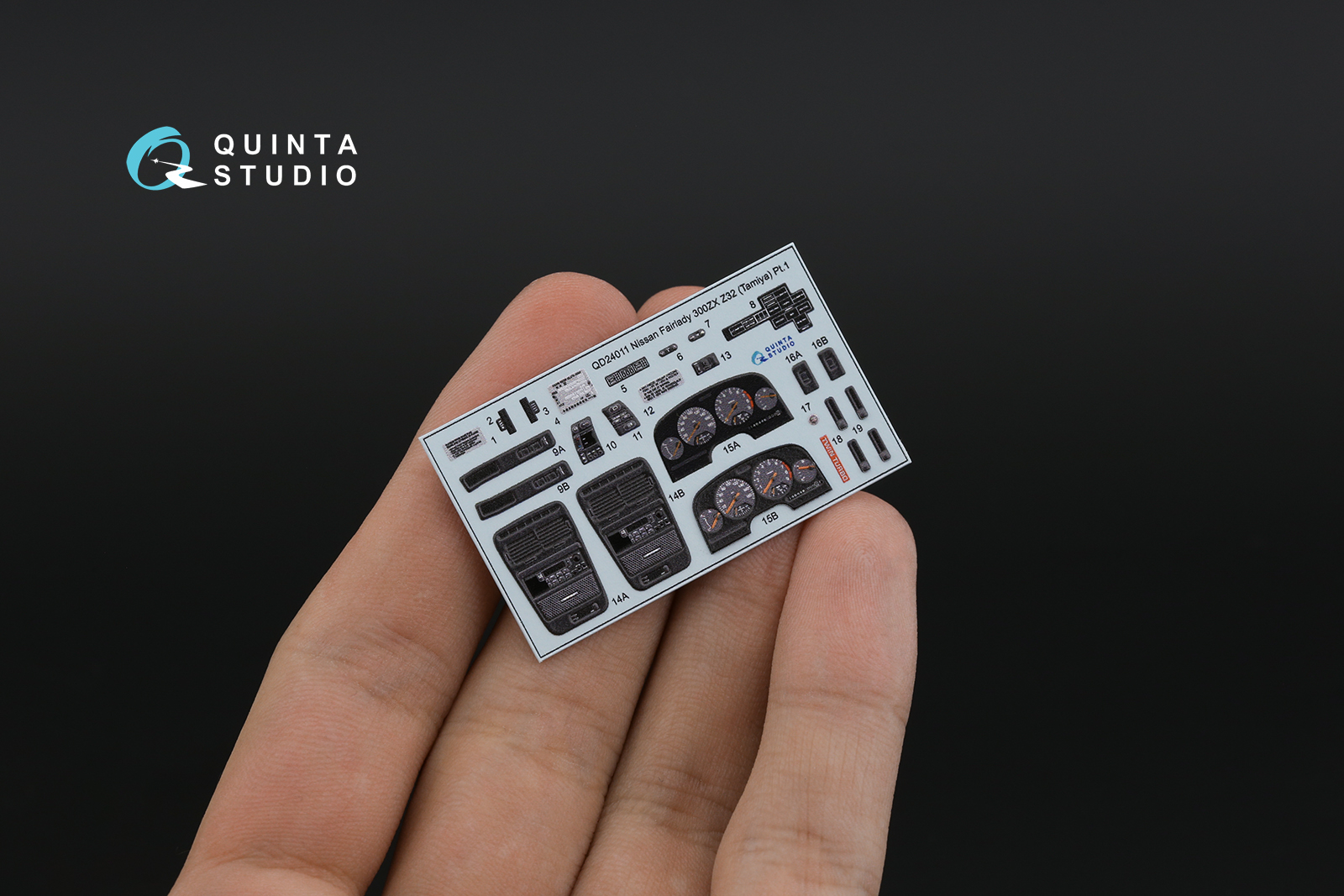 Nissan Fairlady 300ZX Z32 3D-Printed & coloured Interior on decal