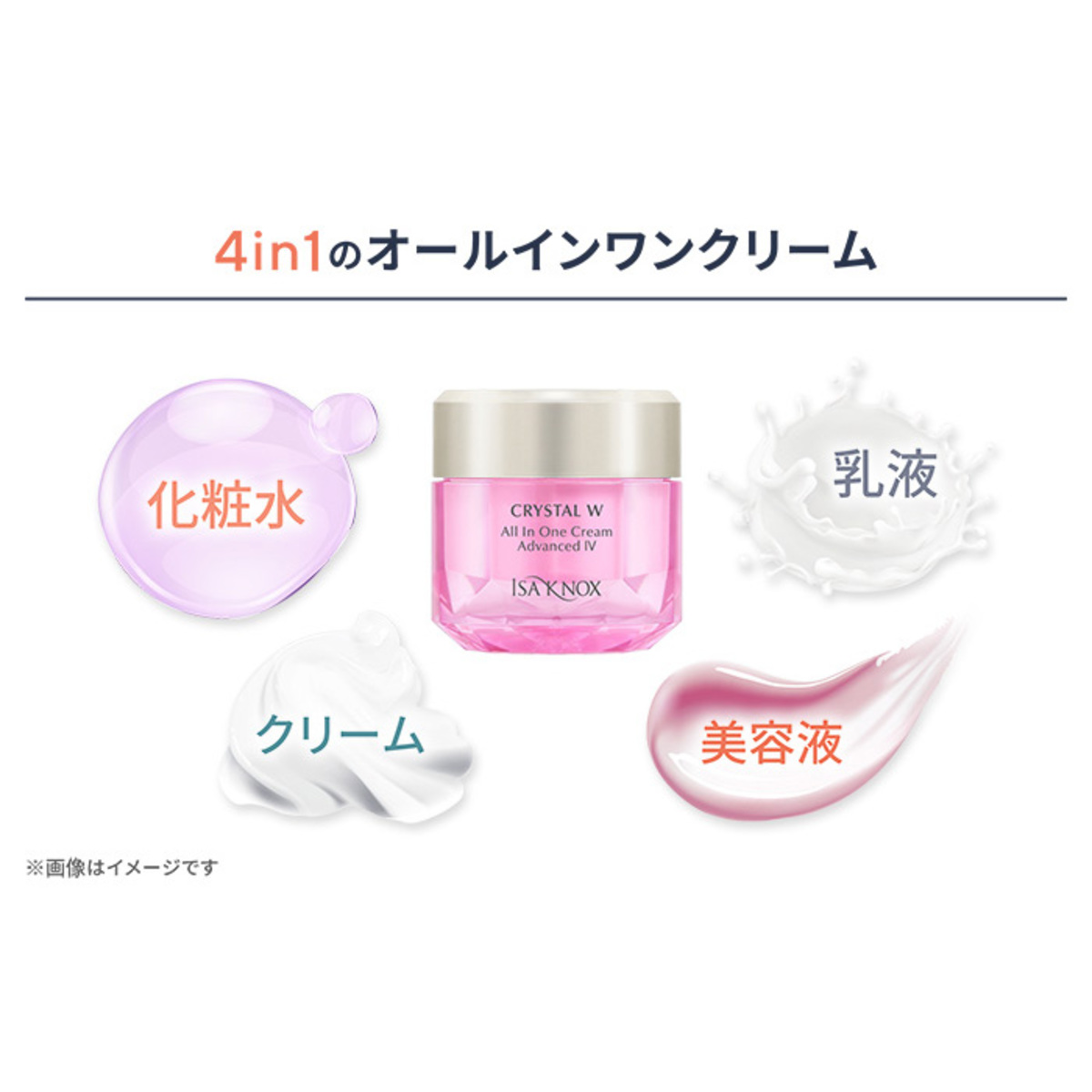 イザノックスクリスタルWオールインワンクリームADIV 4個特別セット