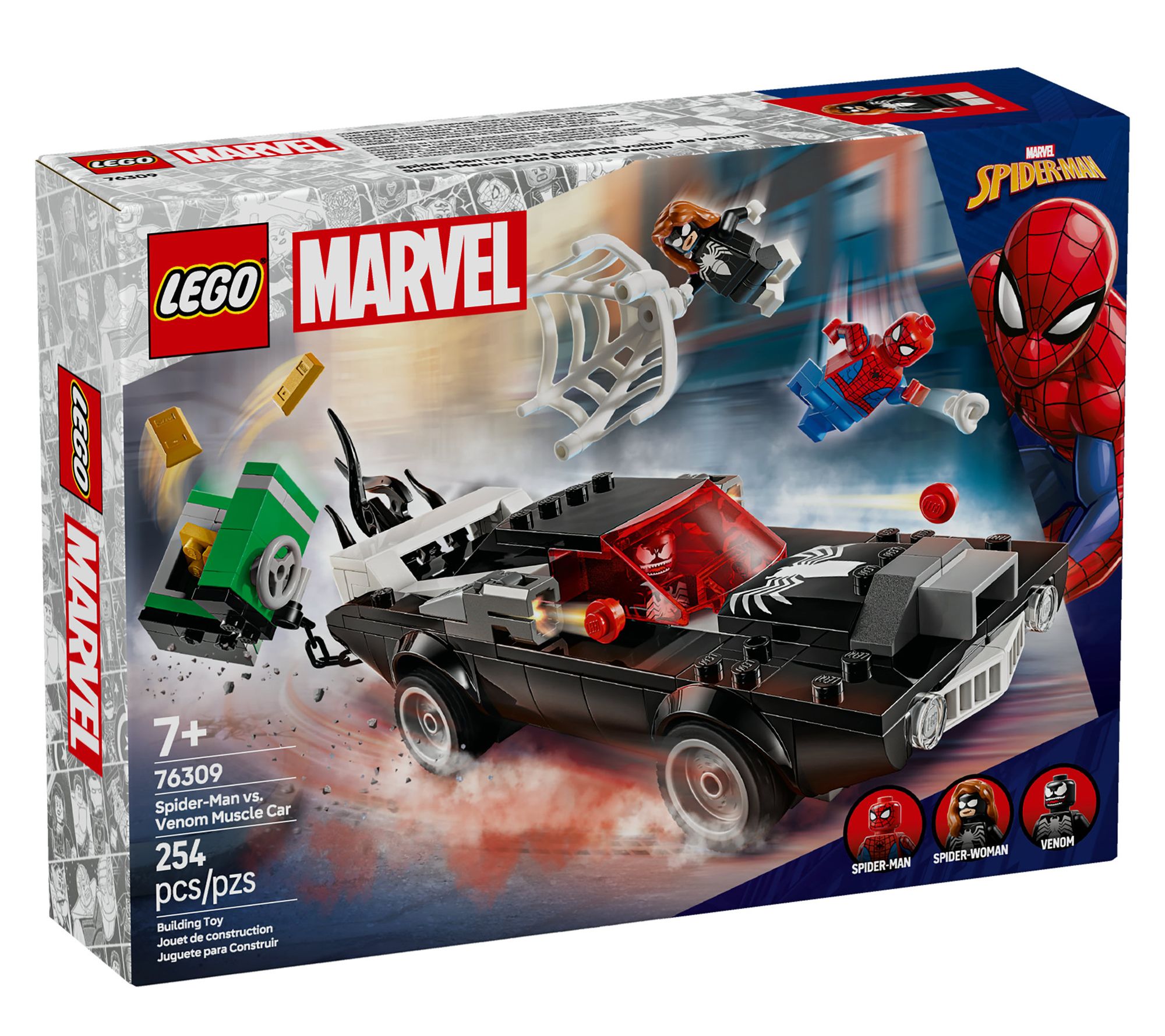 LEGO Marvel Spider-Man vs. Venom Muscle Car 76309 - QVC.com