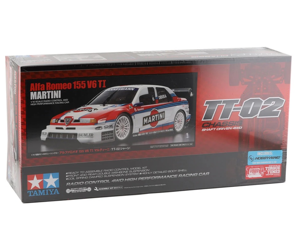 Tamiya Alfa Romeo 155 V6 TI Martini 1/10 4WD Electric Touring Car