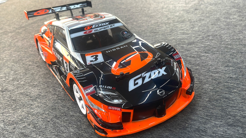 2005年スーパーGT G ZOX HASEMI Zカラーのタミヤ MOTUL AUTECH Zを