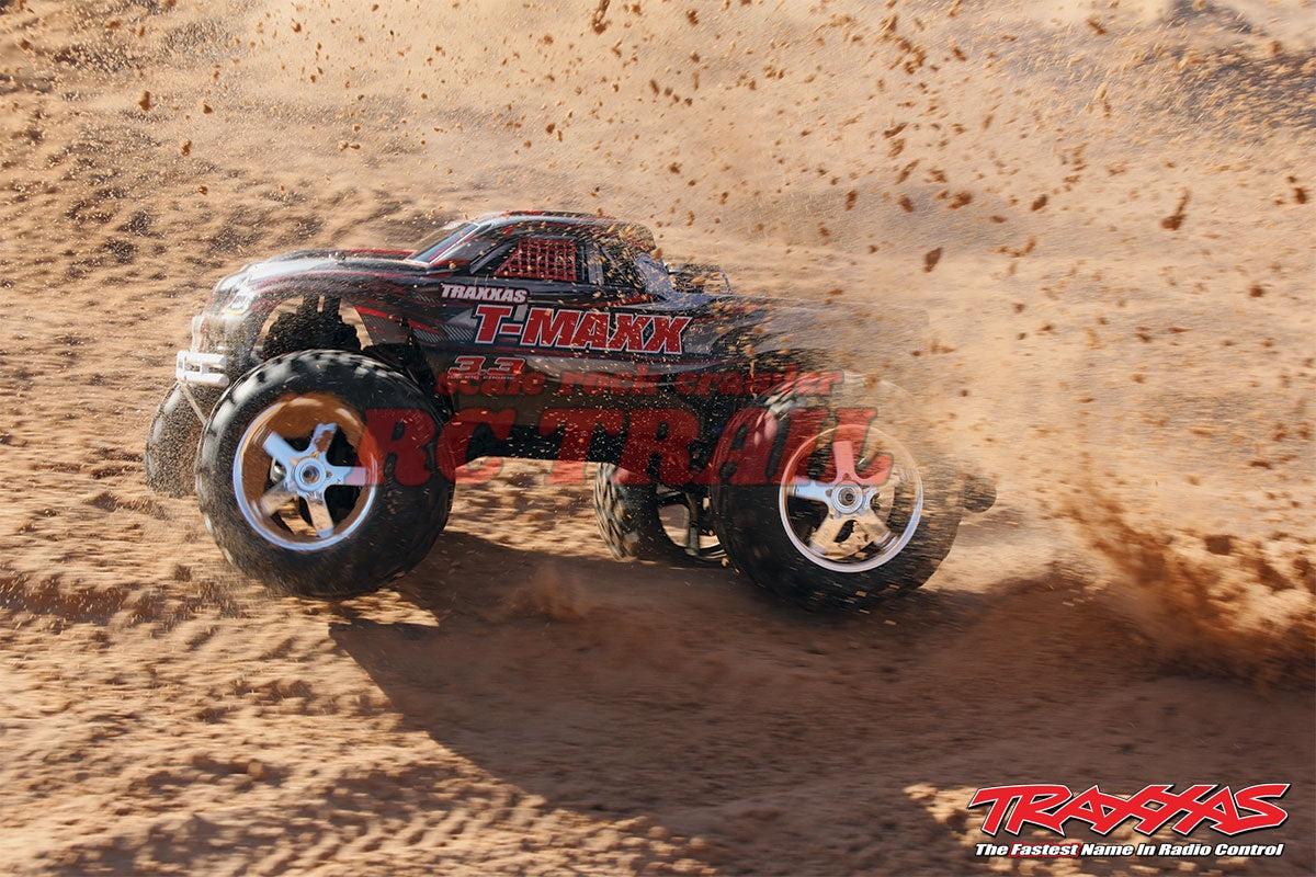トラクサス T-Maxx 3.3 レッド 4WD RTR エンジンモンスタートラック