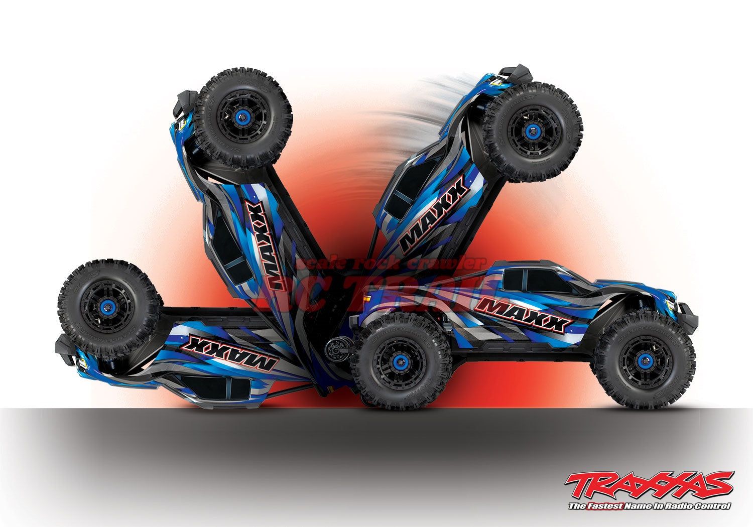 トラクサス Maxx WideMaxx イエロー＆レッドX RTR 1 / 10ブラシレス4WD