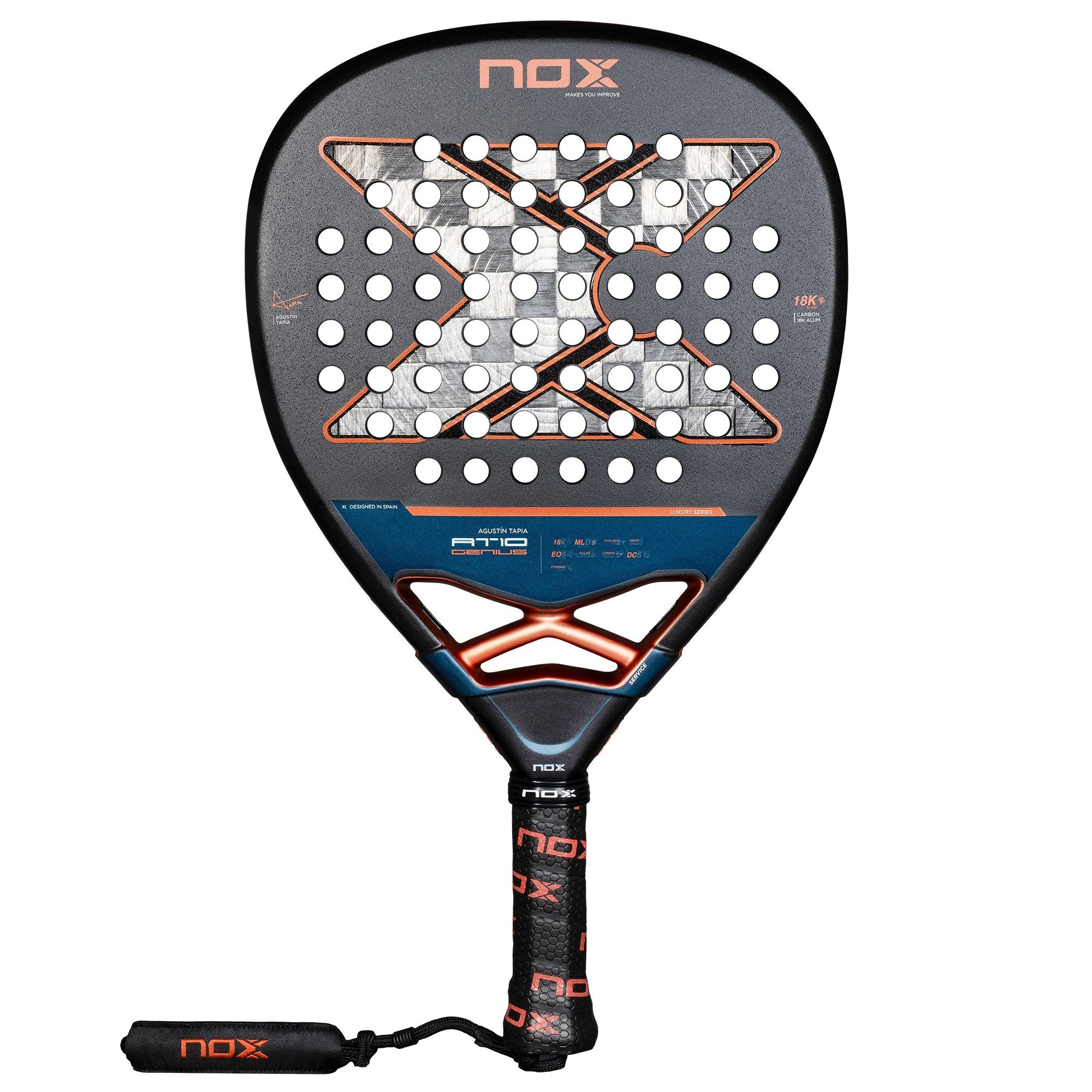 Nox Padel Racket AT Genius Attack 18K 25 – Racket Central
