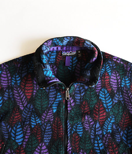 90's Patagonia リーフ柄ハーフジップフリースジャケット - Fresh