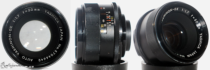 Review Yashica Auto Yashinon-DX 1: 1,7 f = 50mm | Happy