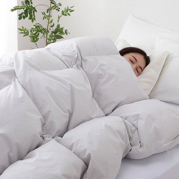 日本製 羽毛掛け布団 ダウン率90% 400dp シルバーグース 抗菌・防臭