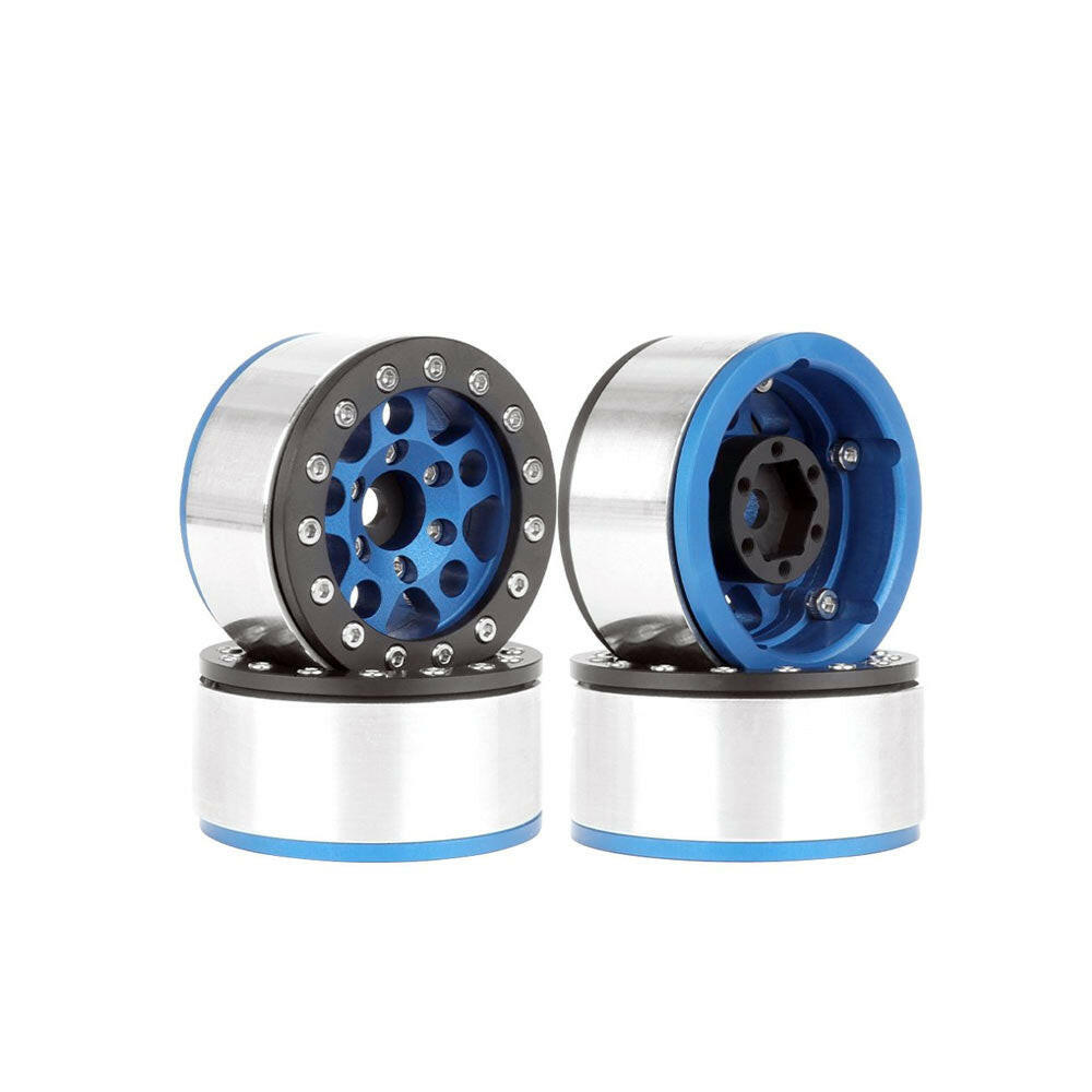 問屋ワールド】クローラーRC用1.55インチアルミ製ビードロックホイール