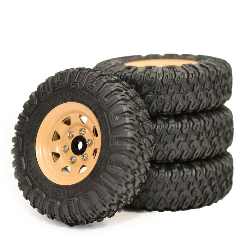 問屋ワールド】クローラーRC用1.55インチスチール製ビードロック