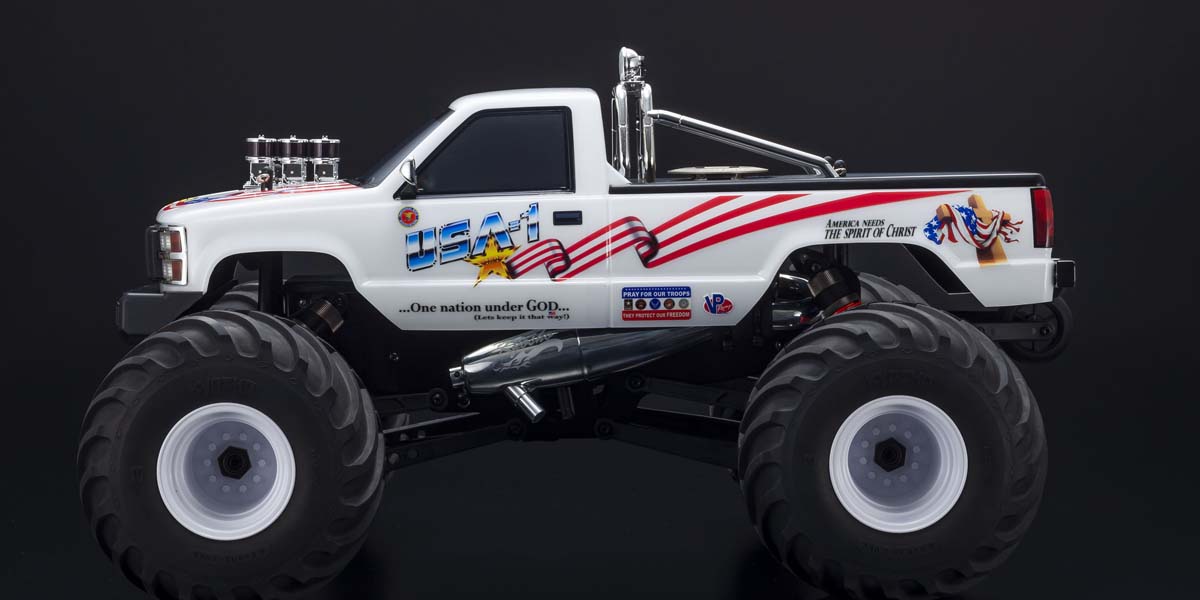 1/8 Scale Radio Controlled .25 Engine Powered Monster Truck USA-1