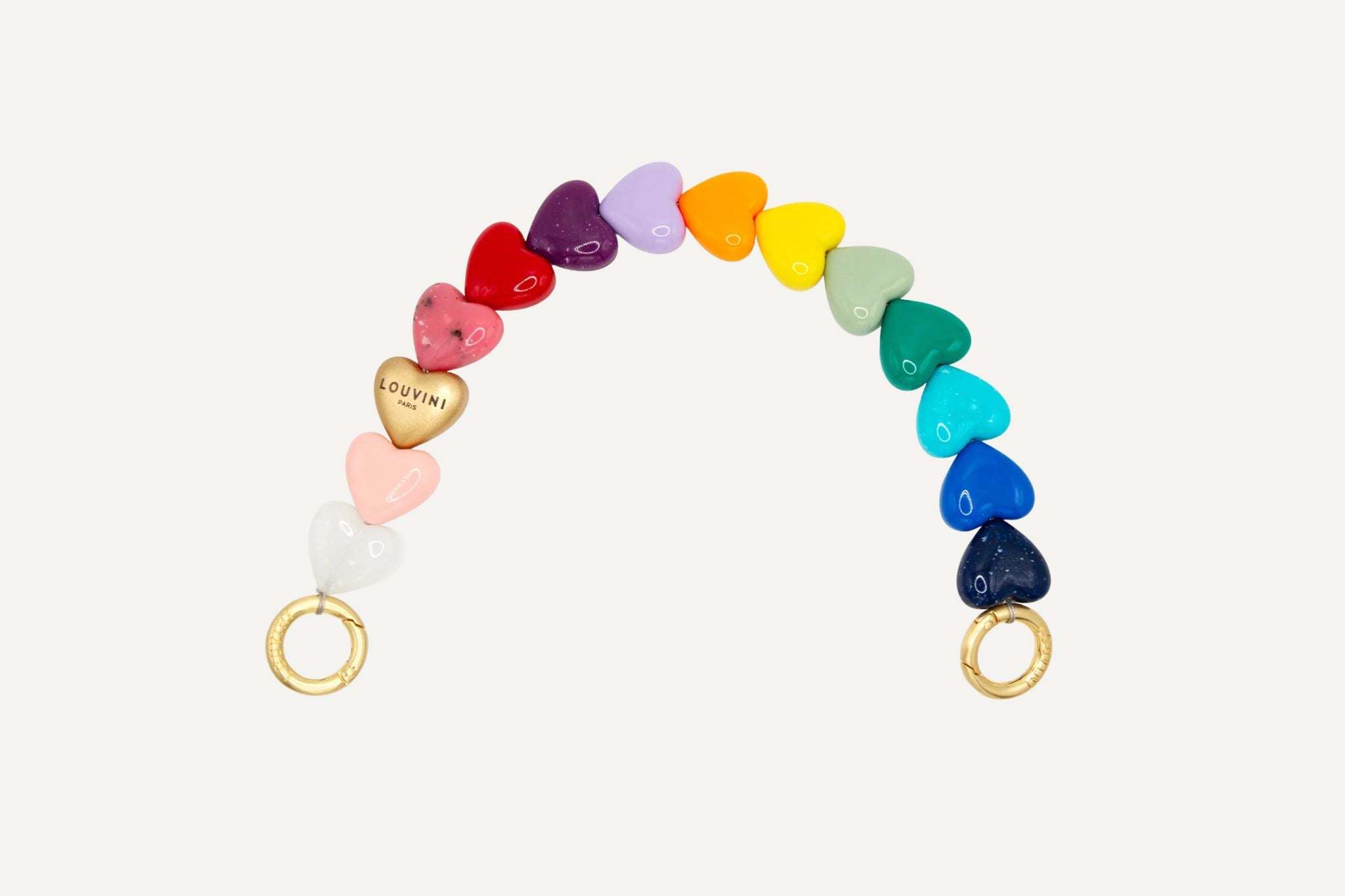 予約販売（3月上旬入荷予定）ハンドストラップ PETIT CUORE RAINBOW