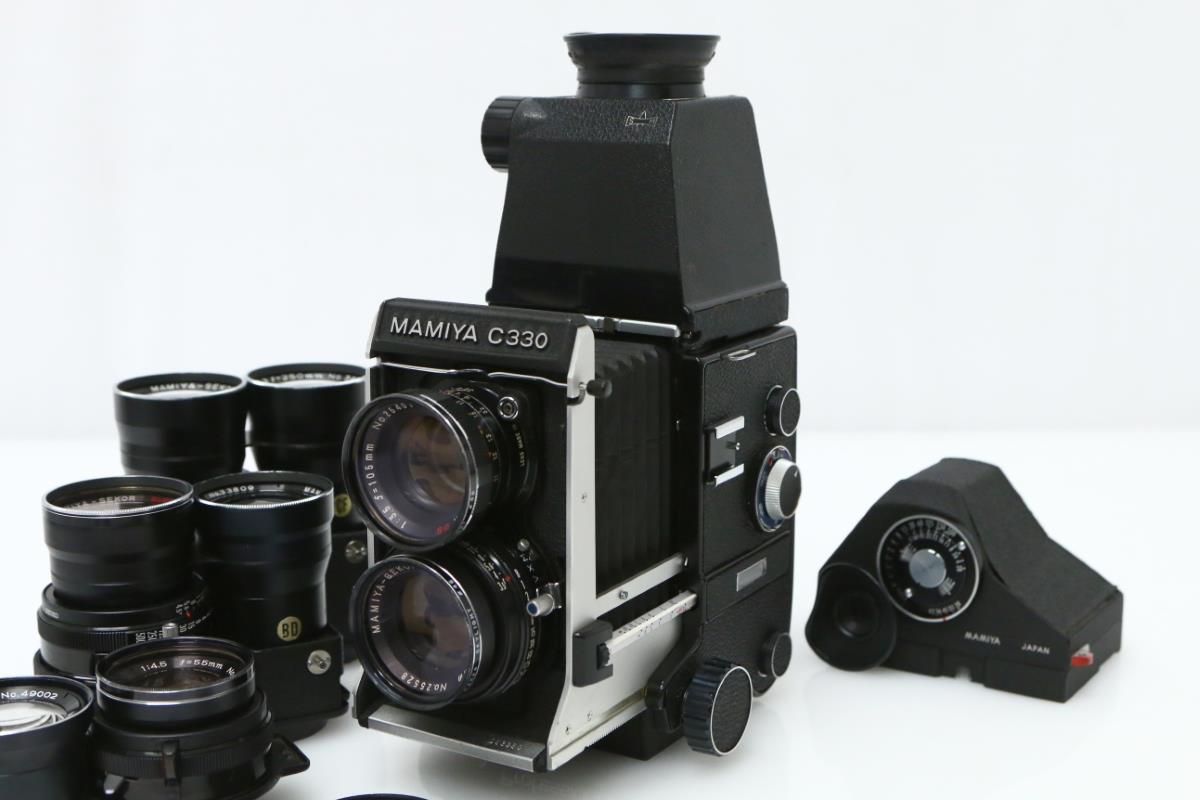Mamiya C330 プロフェッショナル 二眼レフカメラ ハンドル付き Mamiya