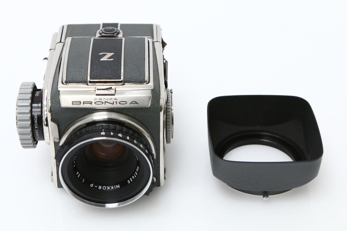 ZENZA BRONICA D ボディ NIKKOR-P 7.5cm F2.8 レンズ付 γN927-2J4-ψ