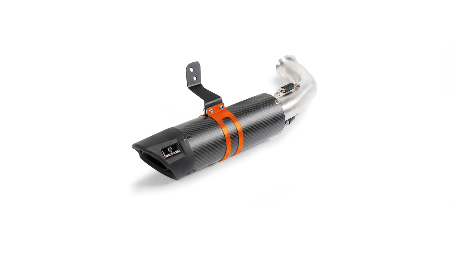 Slip on (muffler with connecting tube) for the KTM Duke 125/390