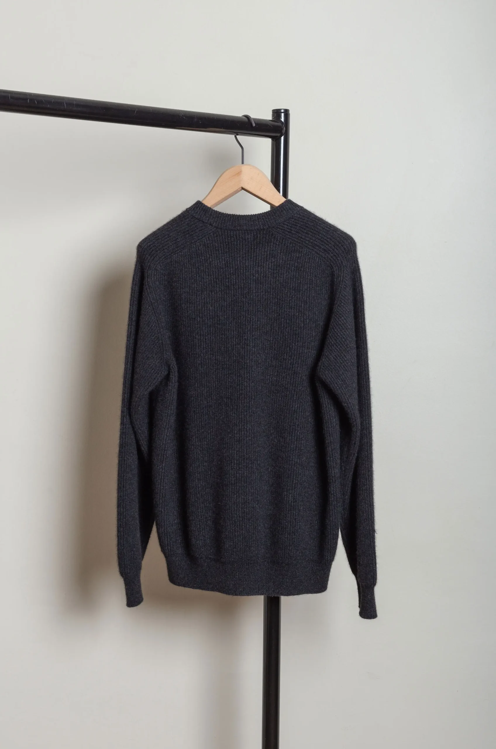 Batoner Innocent Cashmere Rib Crew Neck 24AW-30 Black