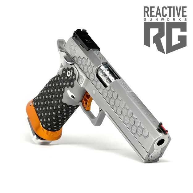 SVI Infinity IED 1911 9mm Stainless/Orange | Reactive Gunworks