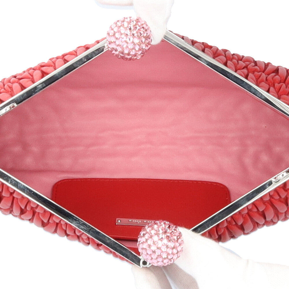 MIUMIU ミュウミュウ マテラッセ ショルダーバッグ レザー レッド