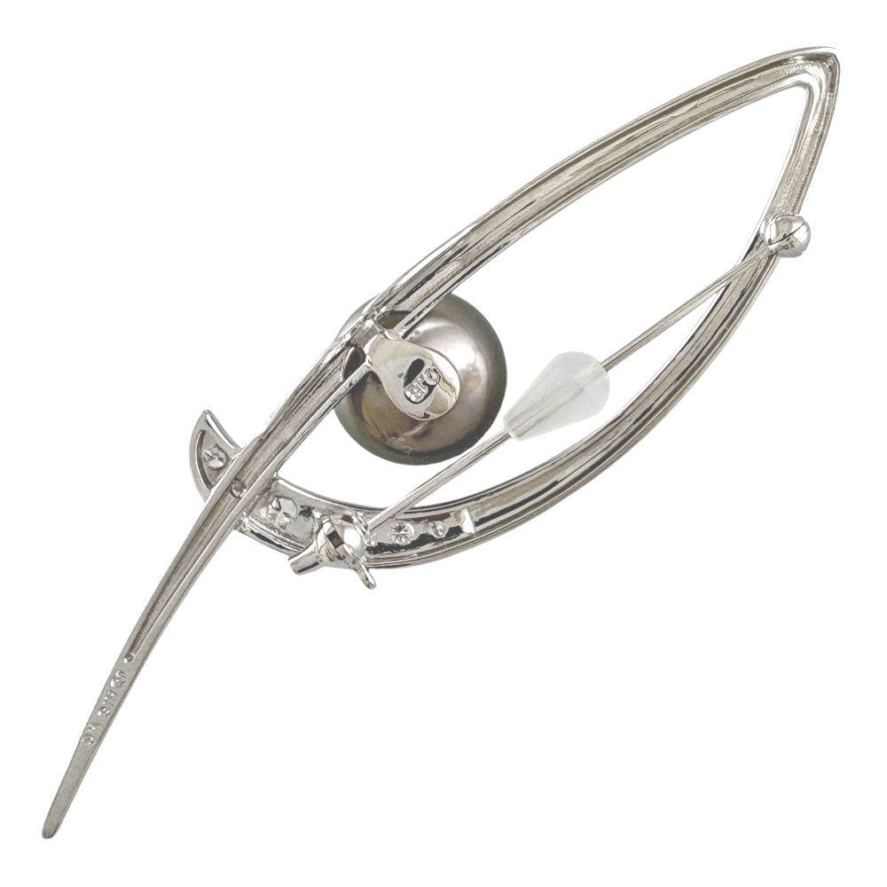 TASAKI タサキ ブローチ 18金 K18ホワイトゴールド ダイヤモンド