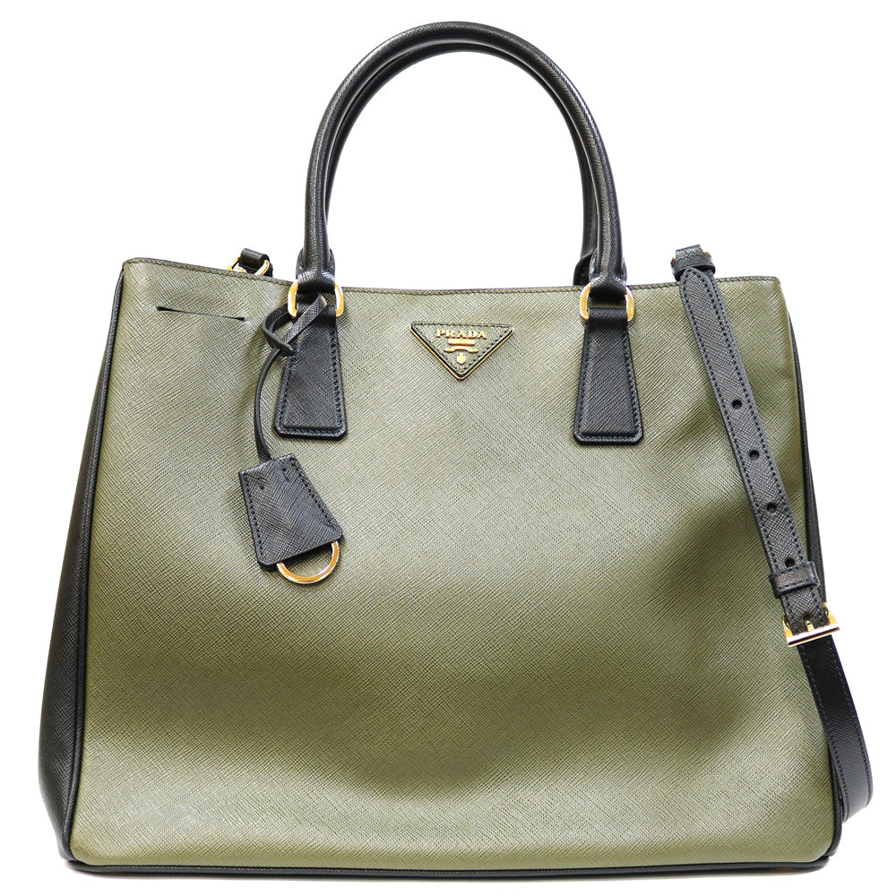 中古】 PRADA ショルダーバッグ レザー グリーン プラダ – 【公式