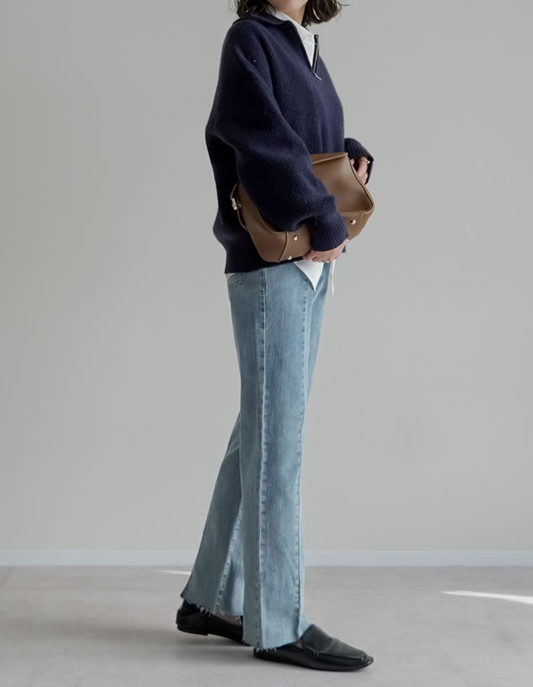 バックベンツストレートリサイクルデニム - パンツ通販 | 人気